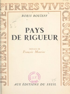 cover image of Pays de rigueur